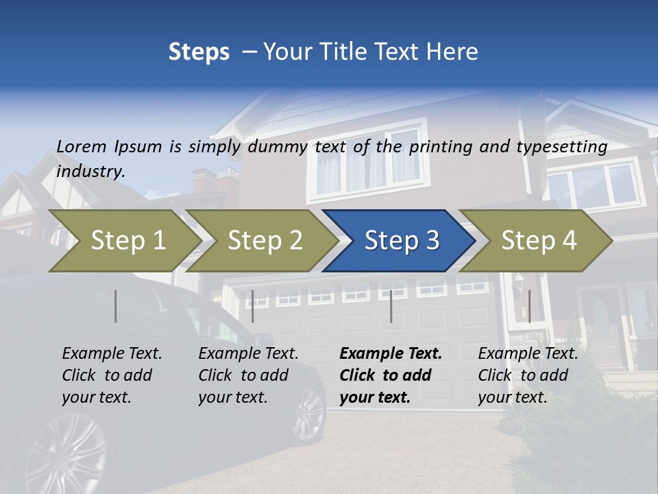 Roof Beautiful Garden PowerPoint Template