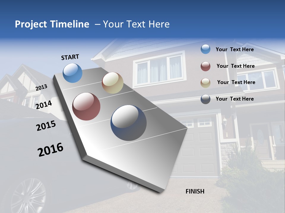 Roof Beautiful Garden PowerPoint Template