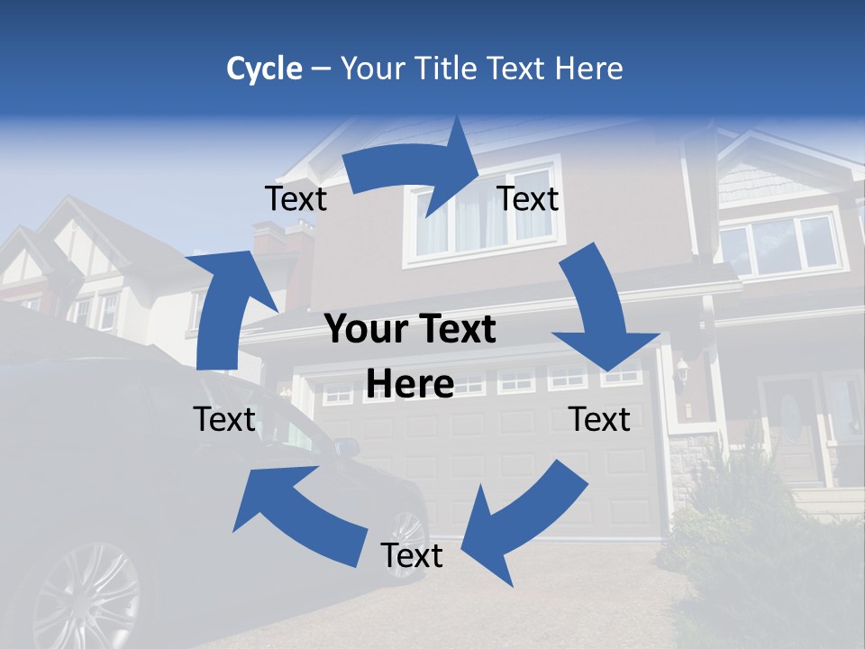 Roof Beautiful Garden PowerPoint Template