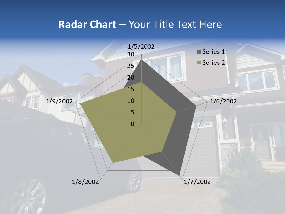Roof Beautiful Garden PowerPoint Template