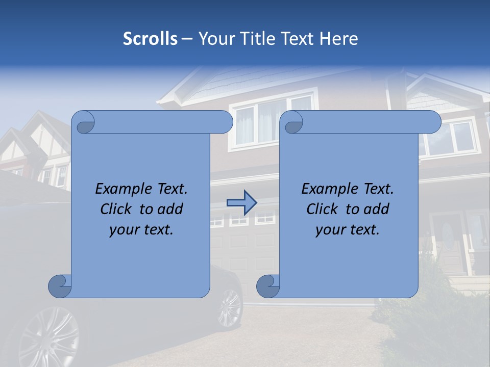 Roof Beautiful Garden PowerPoint Template