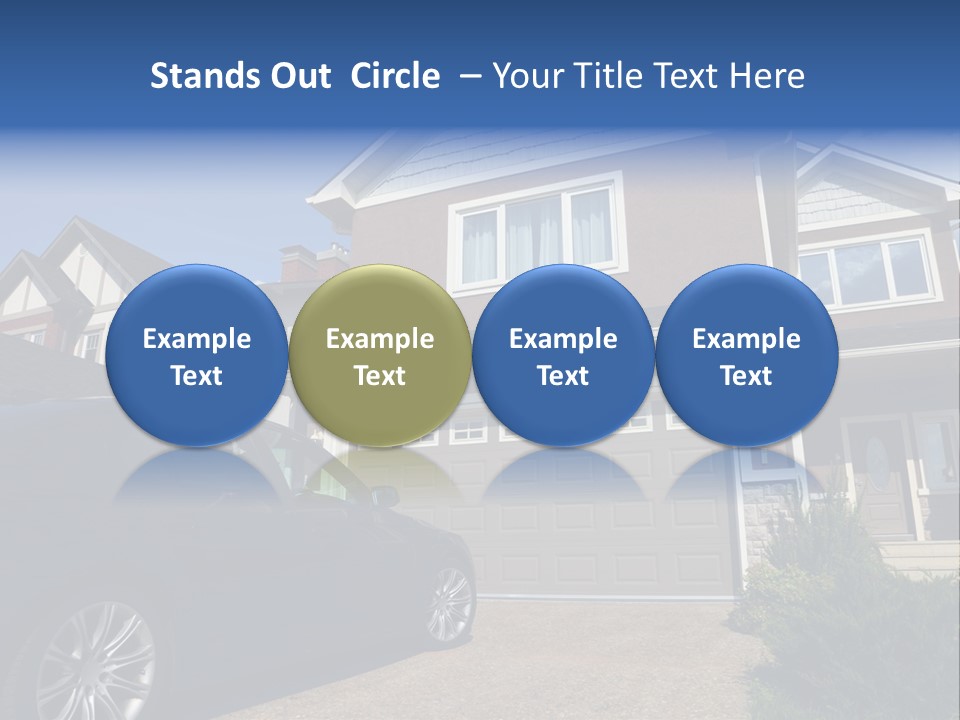 Roof Beautiful Garden PowerPoint Template