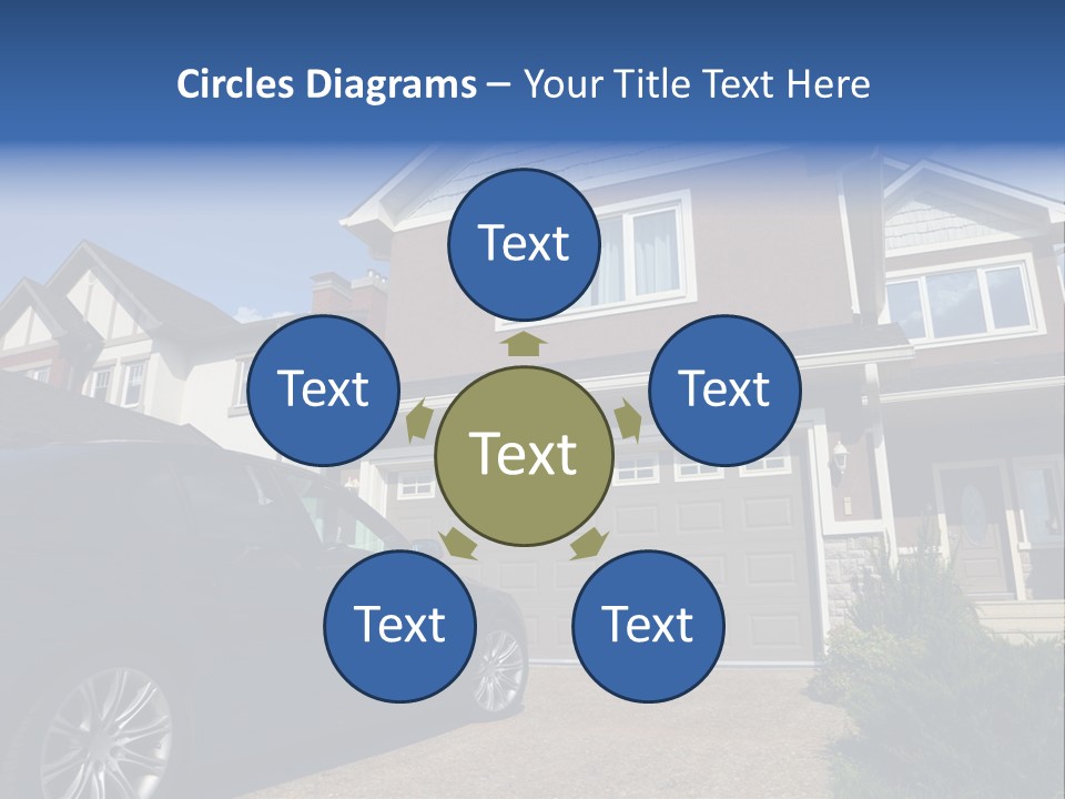 Roof Beautiful Garden PowerPoint Template