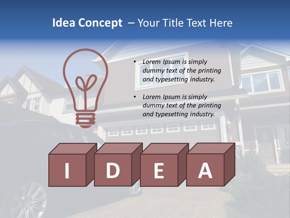 Roof Beautiful Garden PowerPoint Template