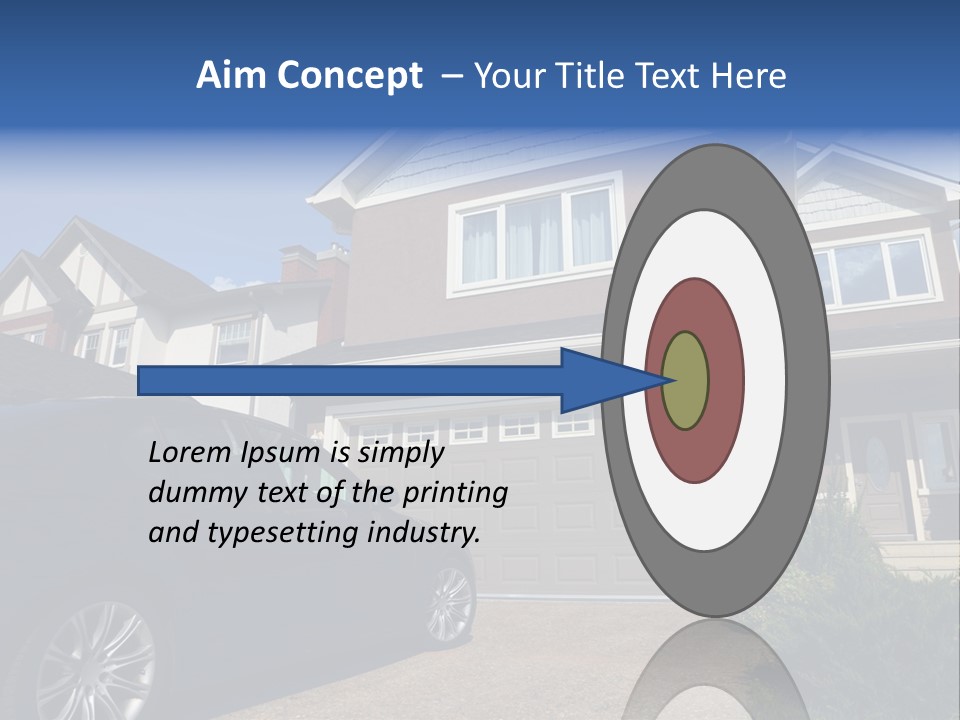 Roof Beautiful Garden PowerPoint Template