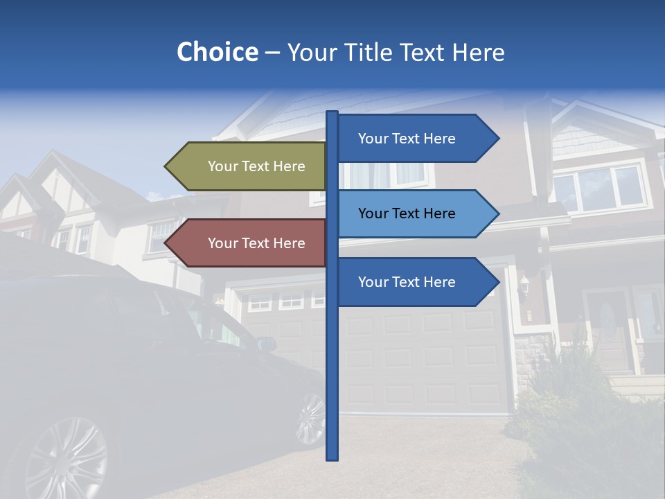 Roof Beautiful Garden PowerPoint Template