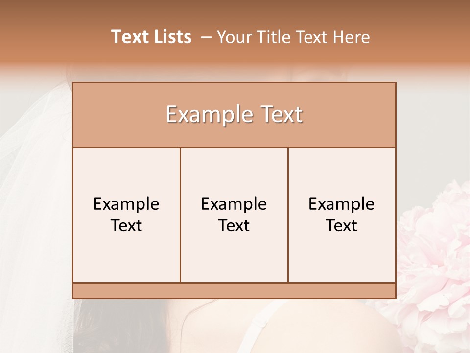 One Bra Bouquet PowerPoint Template