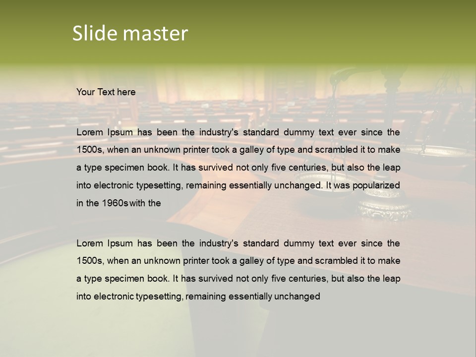 Court Authority Concept PowerPoint Template