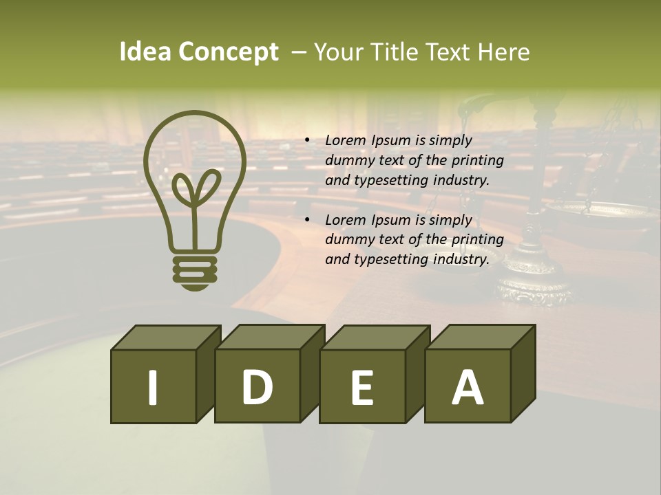 Court Authority Concept PowerPoint Template