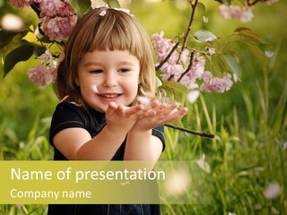 Cute Pink Little PowerPoint Template