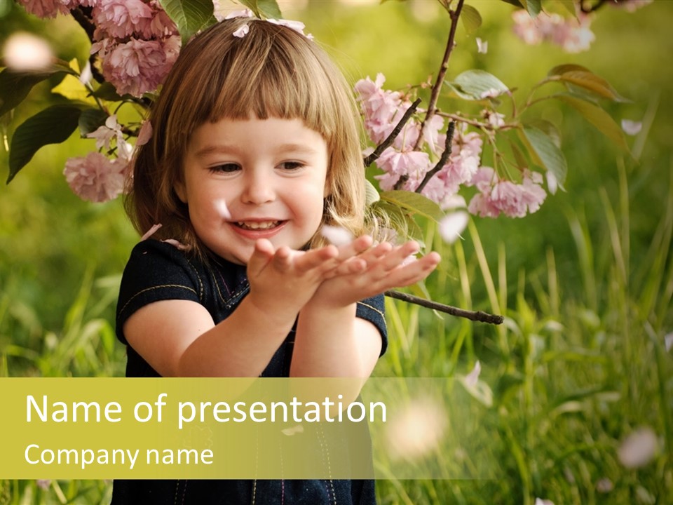 Cute Pink Little PowerPoint Template