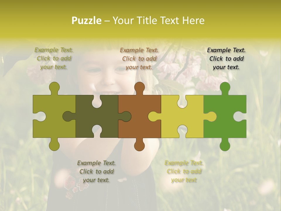 Cute Pink Little PowerPoint Template