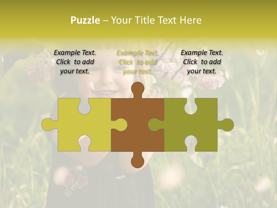 Cute Pink Little PowerPoint Template