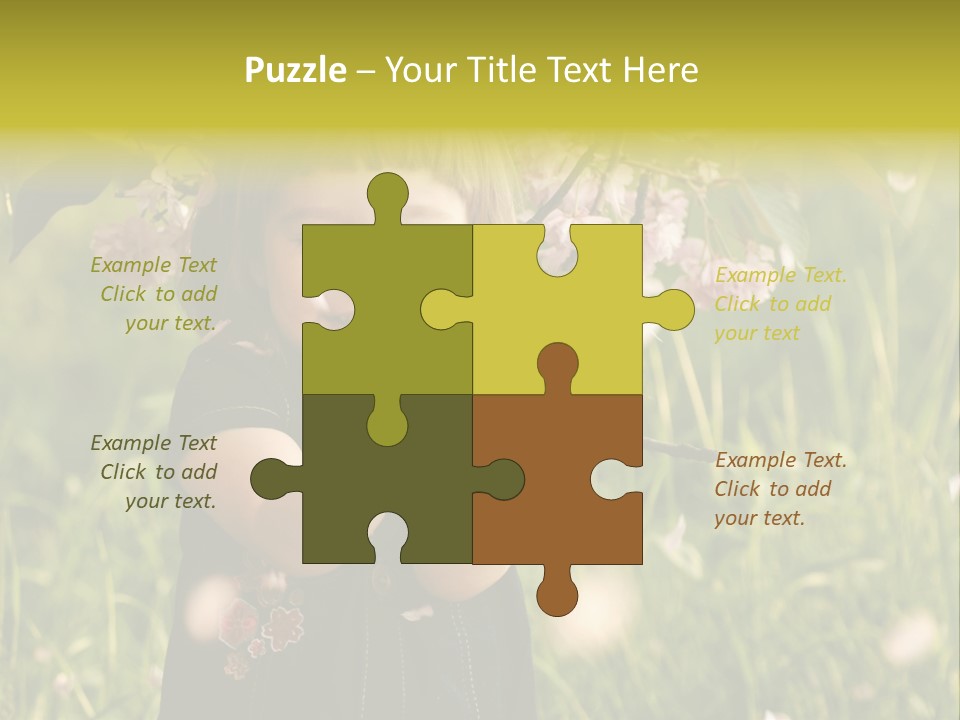 Cute Pink Little PowerPoint Template