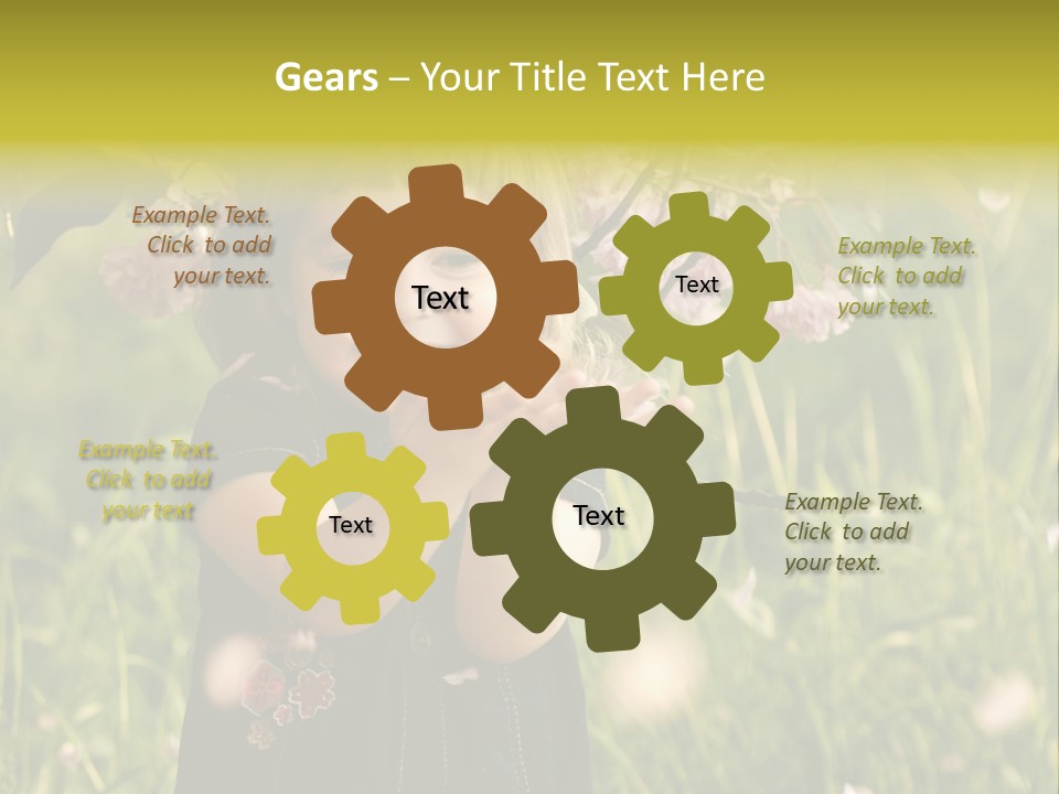 Cute Pink Little PowerPoint Template