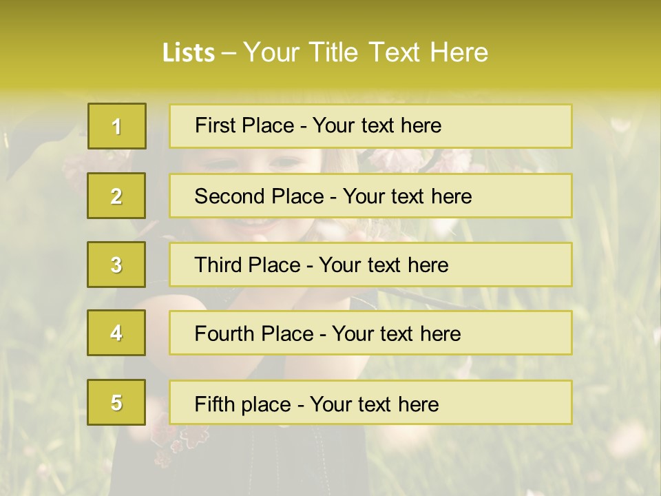 Cute Pink Little PowerPoint Template
