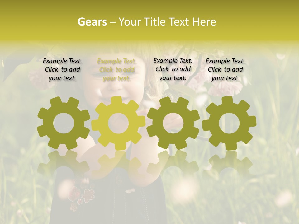 Cute Pink Little PowerPoint Template