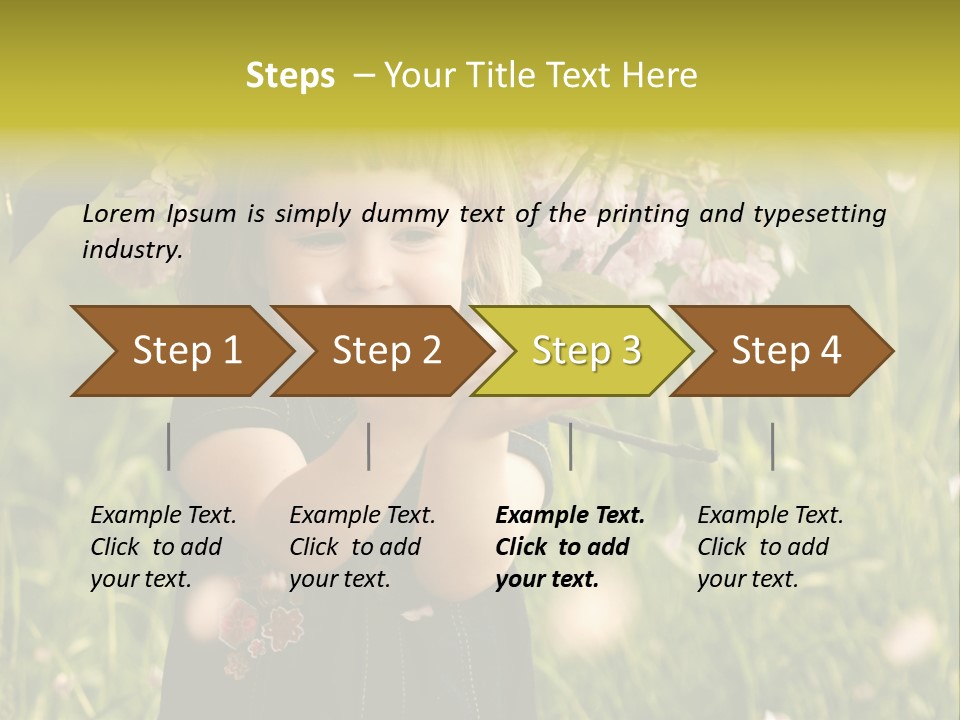 Cute Pink Little PowerPoint Template