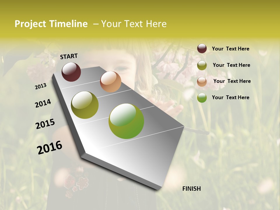 Cute Pink Little PowerPoint Template