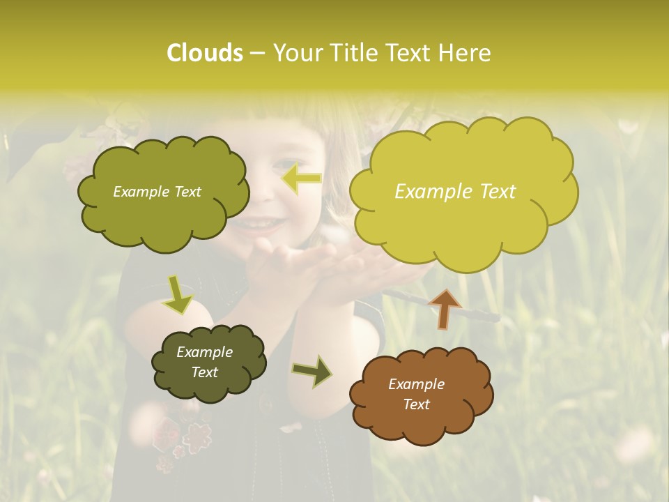 Cute Pink Little PowerPoint Template