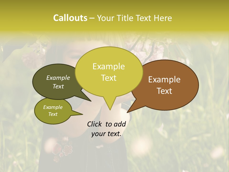 Cute Pink Little PowerPoint Template