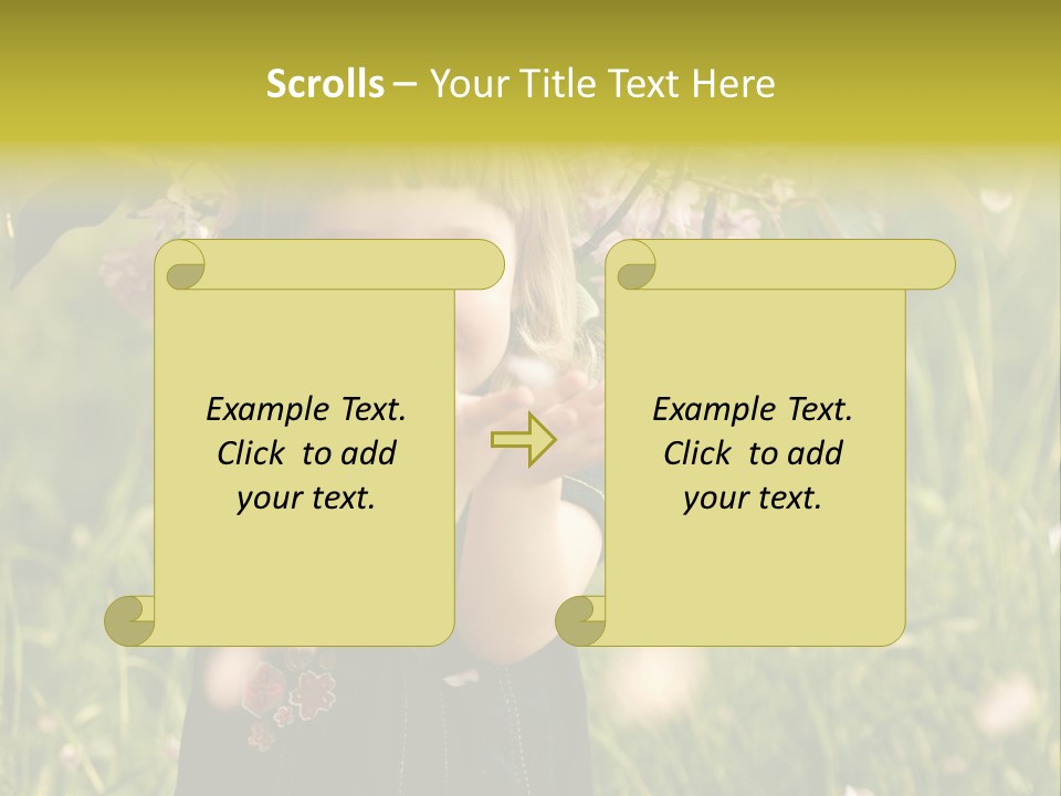 Cute Pink Little PowerPoint Template