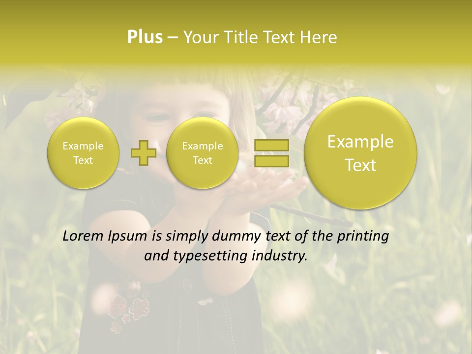 Cute Pink Little PowerPoint Template