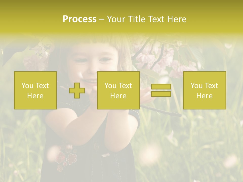 Cute Pink Little PowerPoint Template