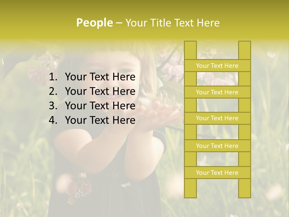 Cute Pink Little PowerPoint Template