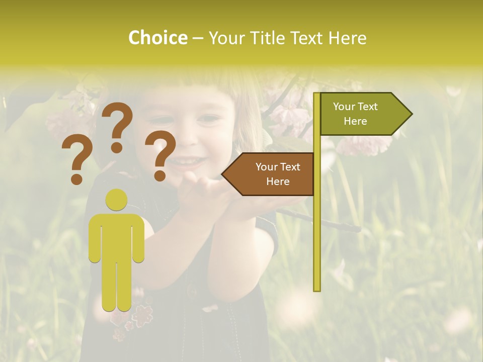 Cute Pink Little PowerPoint Template