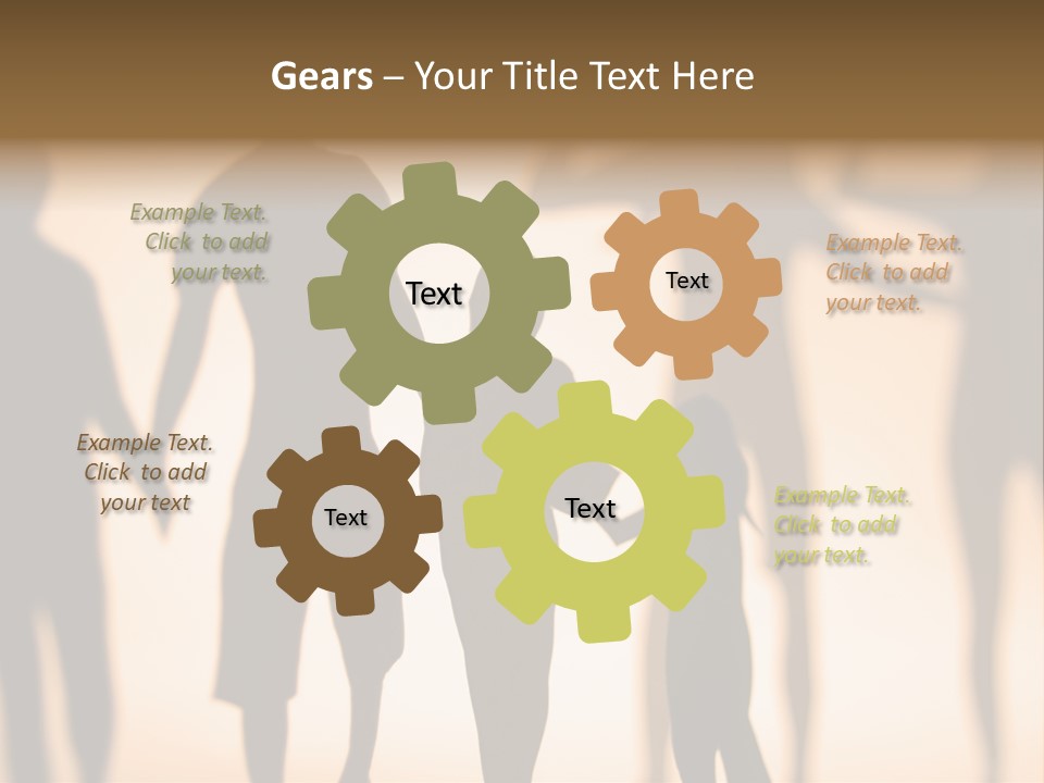 Network People Connected PowerPoint Template