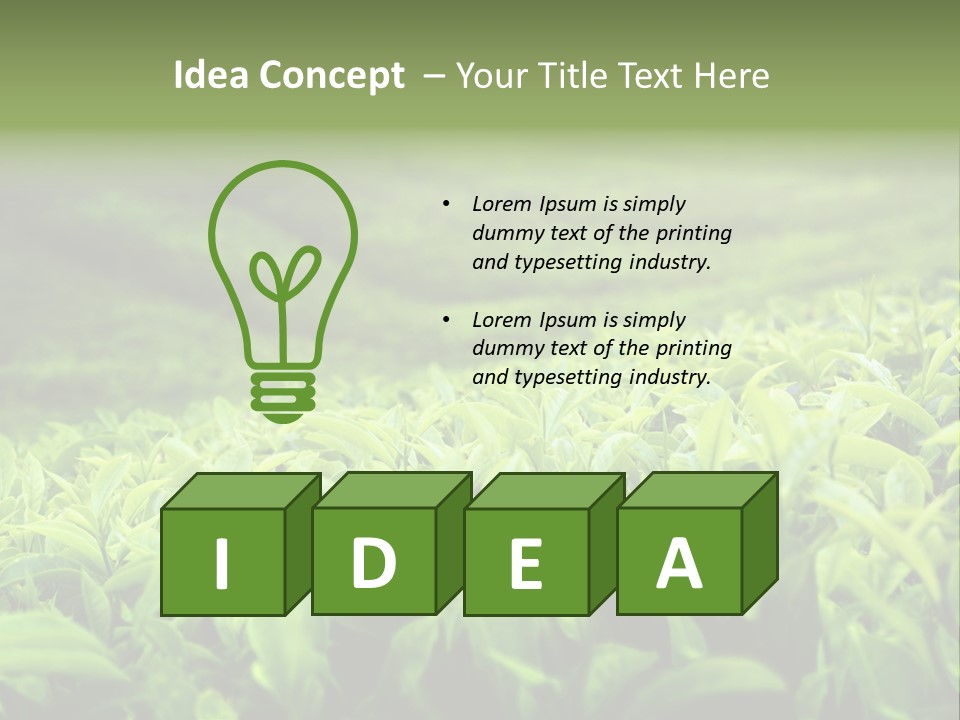 Travel Tropical Hill PowerPoint Template