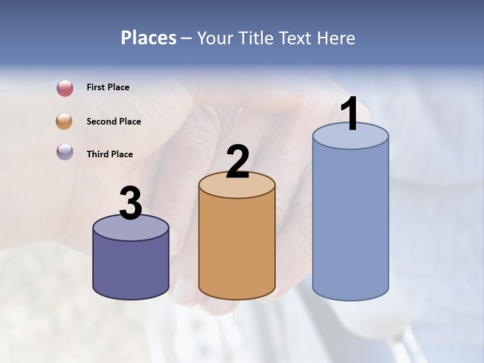 Medical Touching Caregiver PowerPoint Template