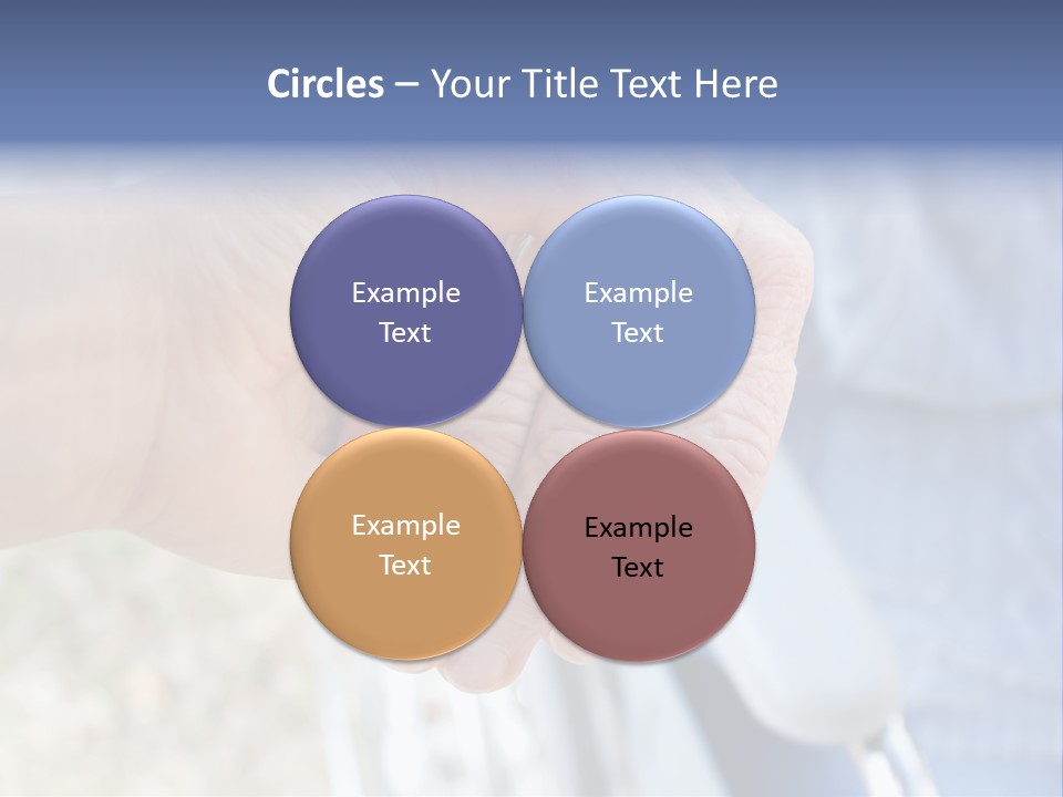 Medical Touching Caregiver PowerPoint Template