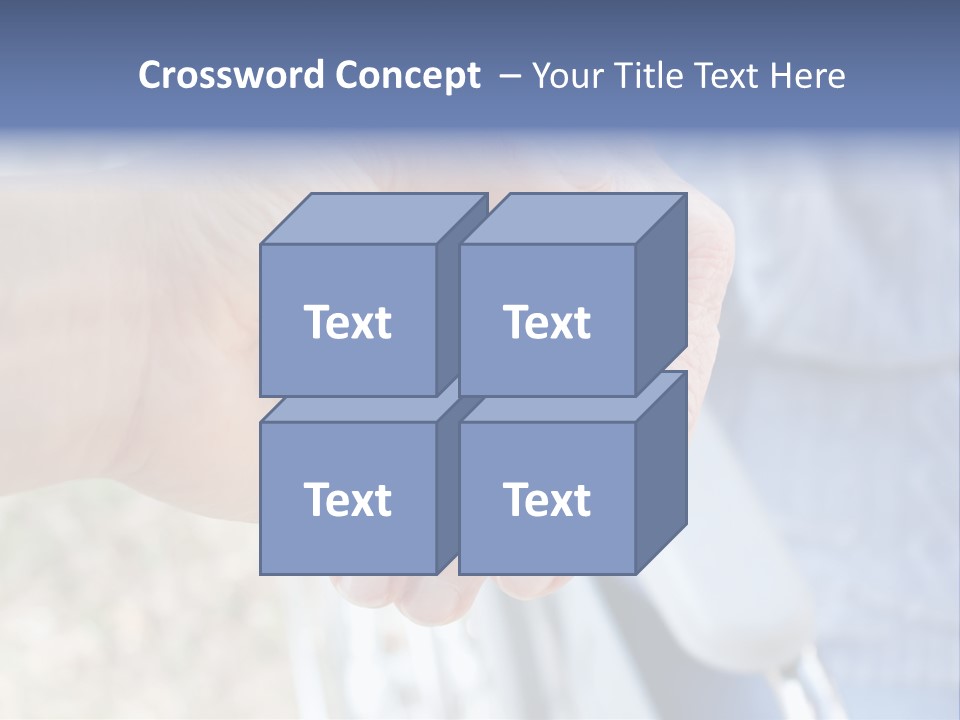 Medical Touching Caregiver PowerPoint Template