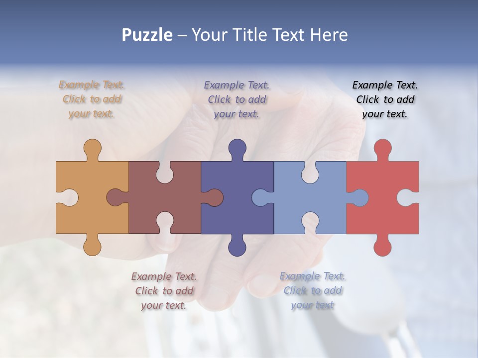 Medical Touching Caregiver PowerPoint Template