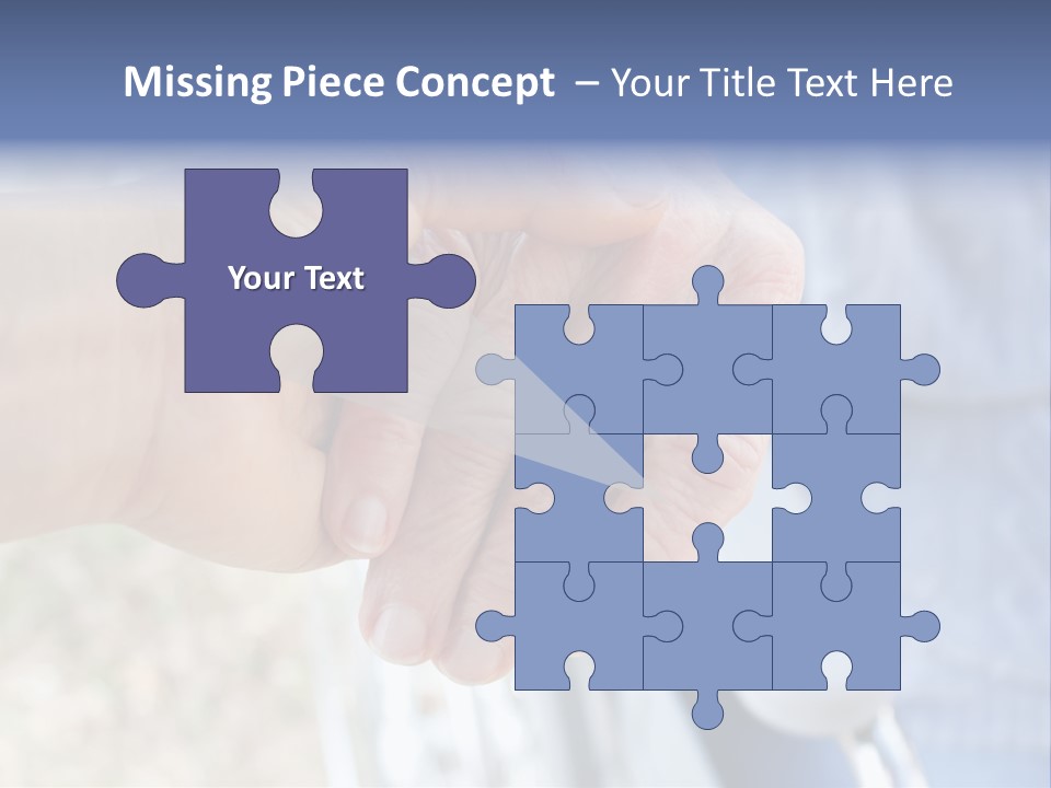 Medical Touching Caregiver PowerPoint Template