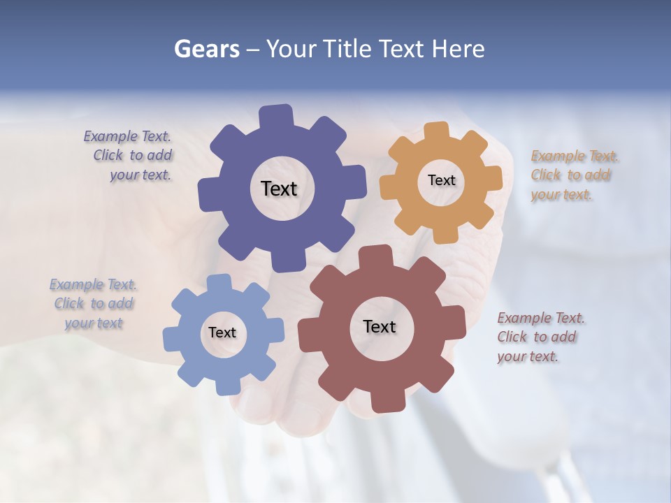 Medical Touching Caregiver PowerPoint Template