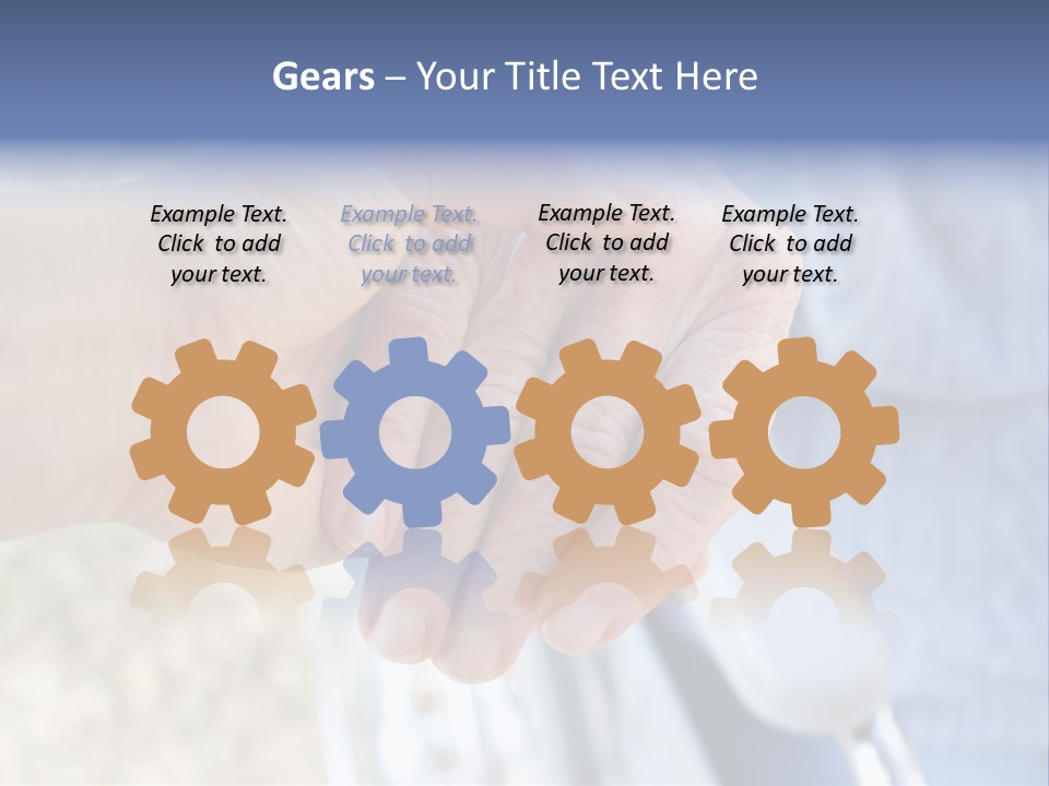 Medical Touching Caregiver PowerPoint Template