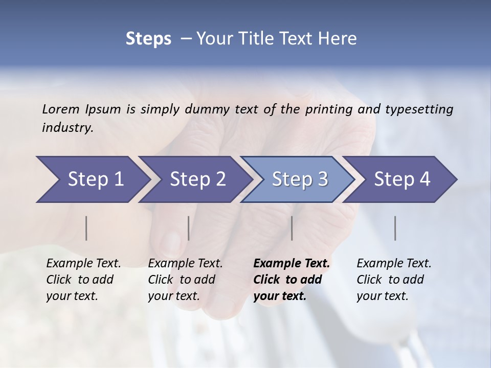 Medical Touching Caregiver PowerPoint Template