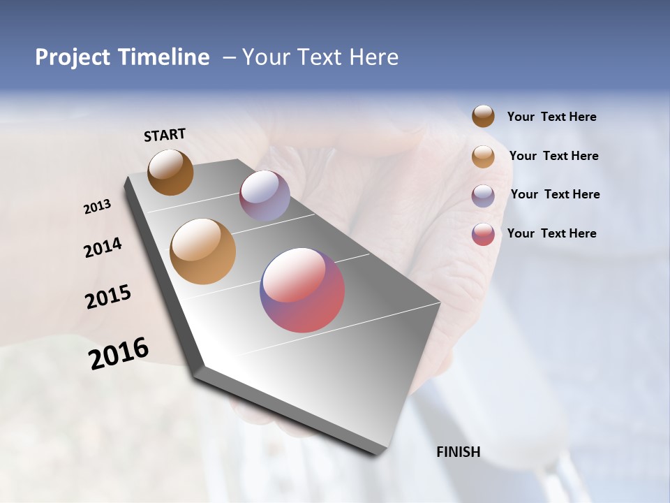 Medical Touching Caregiver PowerPoint Template