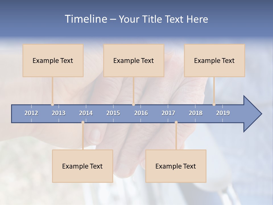 Medical Touching Caregiver PowerPoint Template
