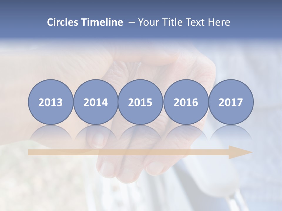 Medical Touching Caregiver PowerPoint Template