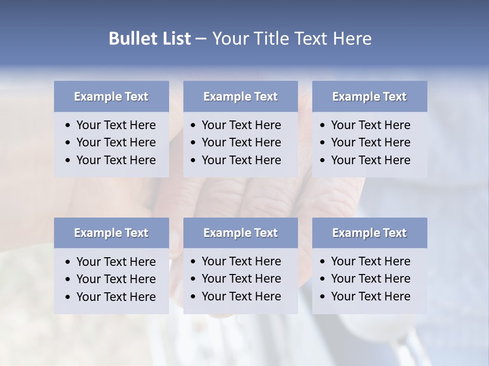 Medical Touching Caregiver PowerPoint Template