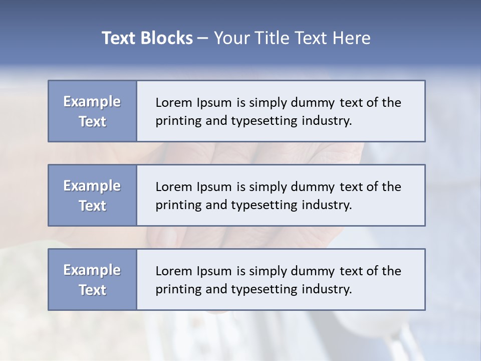 Medical Touching Caregiver PowerPoint Template