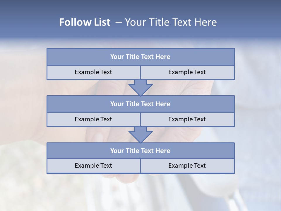 Medical Touching Caregiver PowerPoint Template