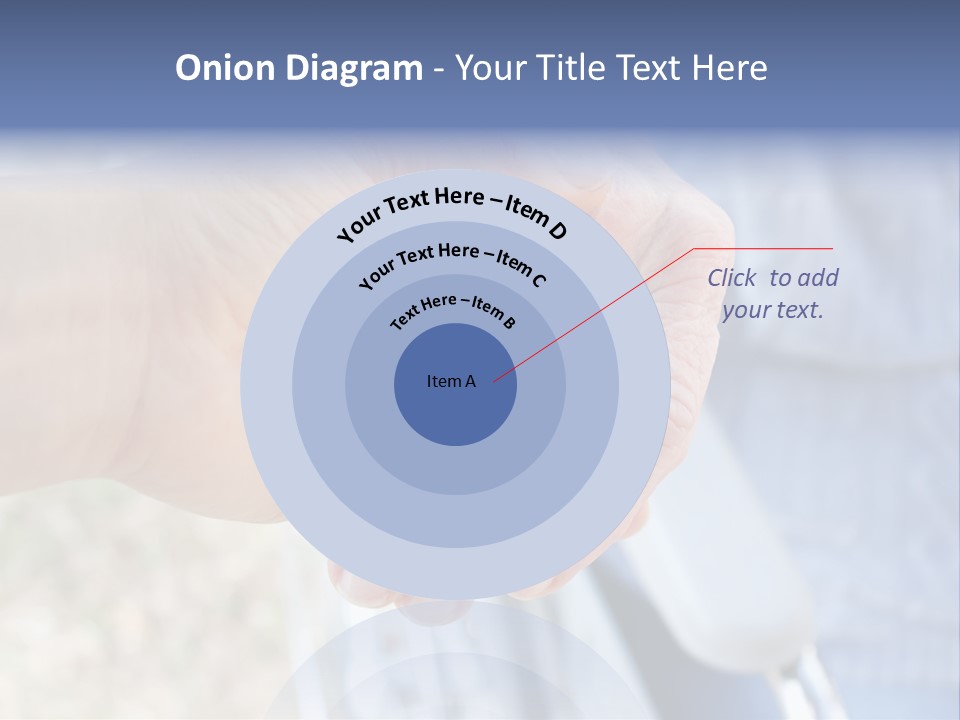 Medical Touching Caregiver PowerPoint Template