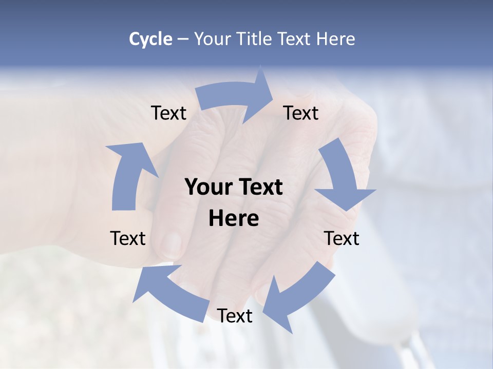 Medical Touching Caregiver PowerPoint Template