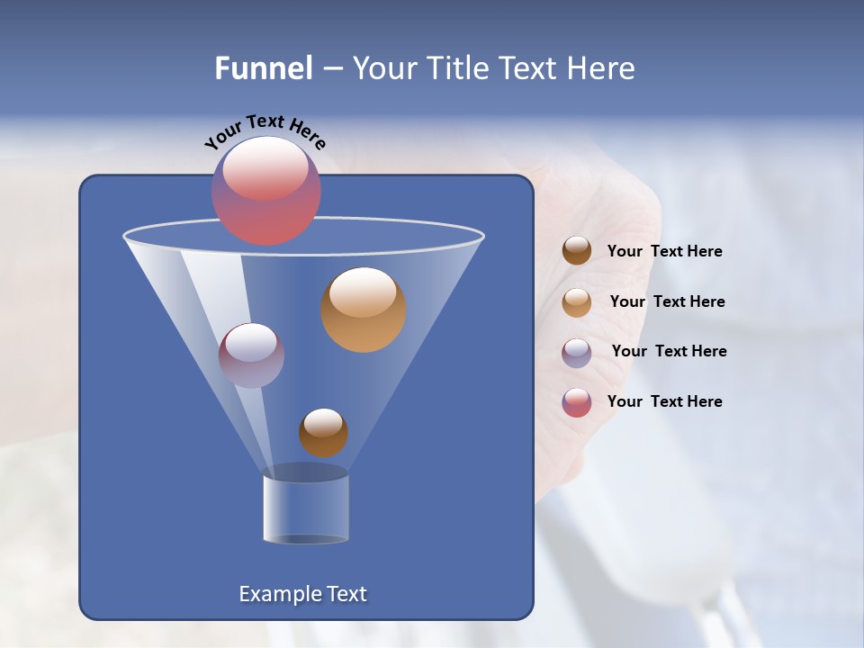 Medical Touching Caregiver PowerPoint Template