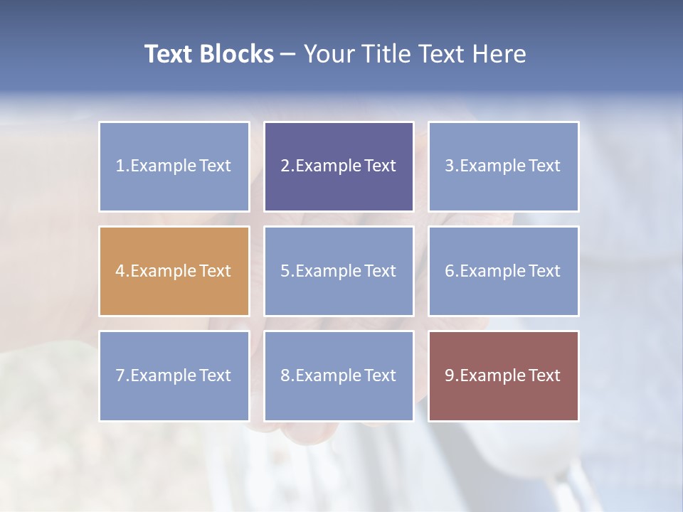 Medical Touching Caregiver PowerPoint Template